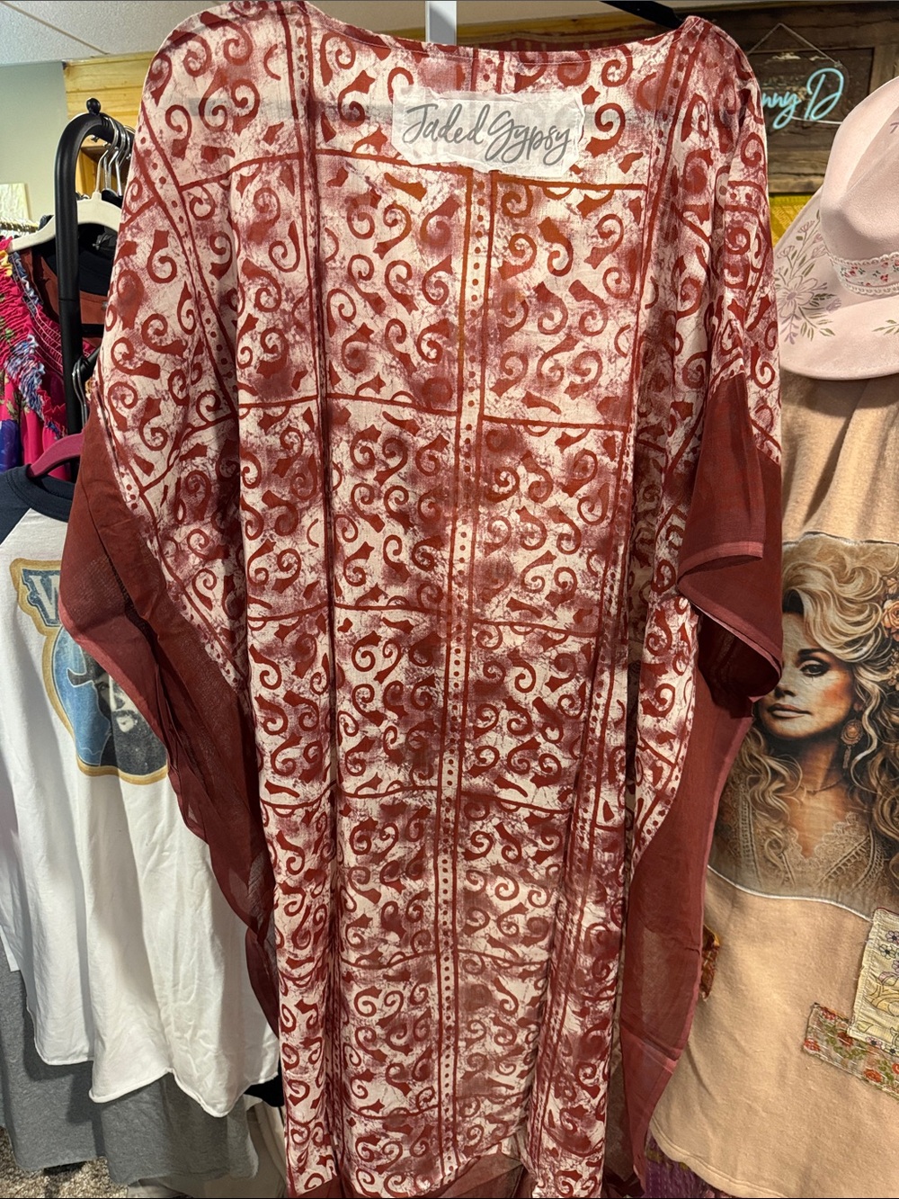 Jaded Gypsy 24”ptp Tunic High Low Hem